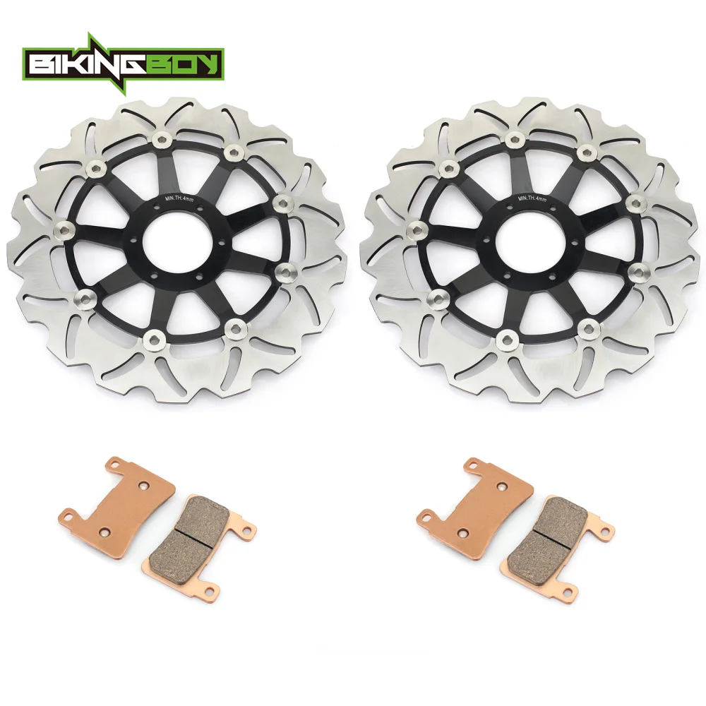 BIKINGBOY для HONDA CBR 600 F FX FY 1999-2000 CBR 600 F4 Supersport 99 00 волнистые/круглые передние тормозные диски роторы колодки