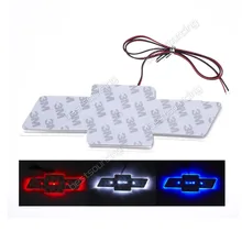 Красный/синий/белый LED автомобилей Наклейка Логотип свет эмблема Стикеры для Chevrolet Cruze (CA018/44/ 49)