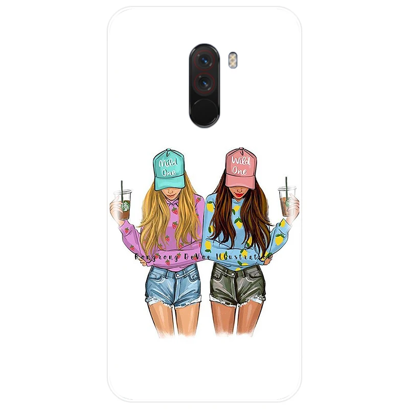 Мягкий силиконовый чехол для телефона Best Friends случай redmi Примечание 4 5 6 7 NOTE 4X 5A 4A