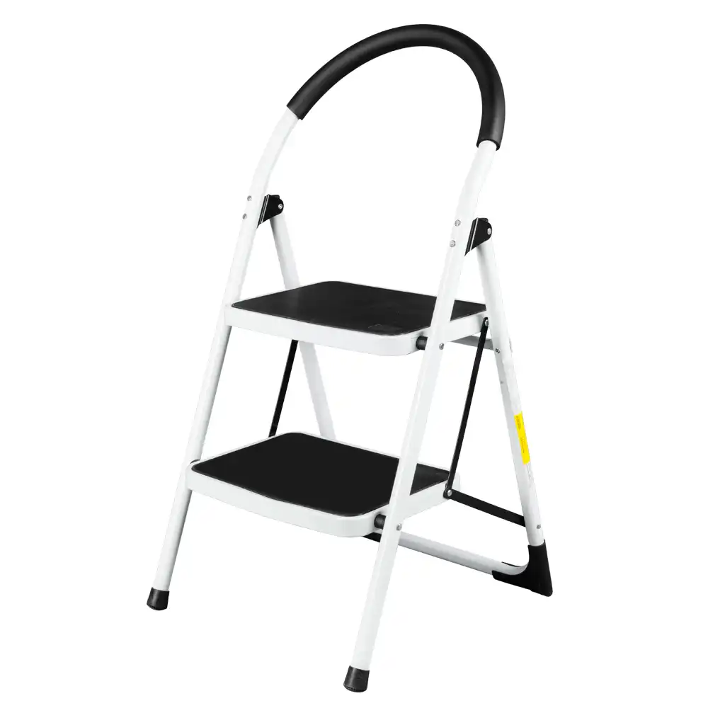 white folding stool