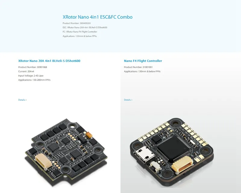 XRotor Nano 4in1 ESC&FC Combo_Drone Systems_HOBBYW_
