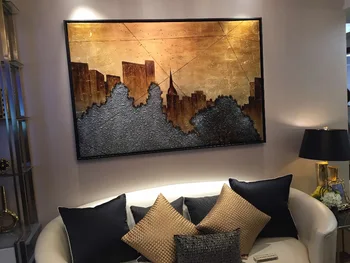 

Free shipping Original art hand painted oil painting on canvas wall pictures for living room,free shipping no frame p-027