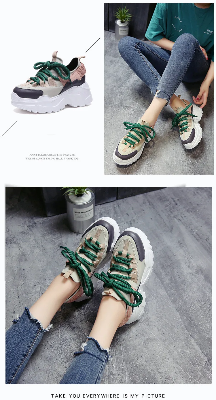 LZJ Spring Autumn Women Casual Shoes Comfortable Platform Shoes Woman Sneakers Ladies Trainers chaussure femme size 35-40