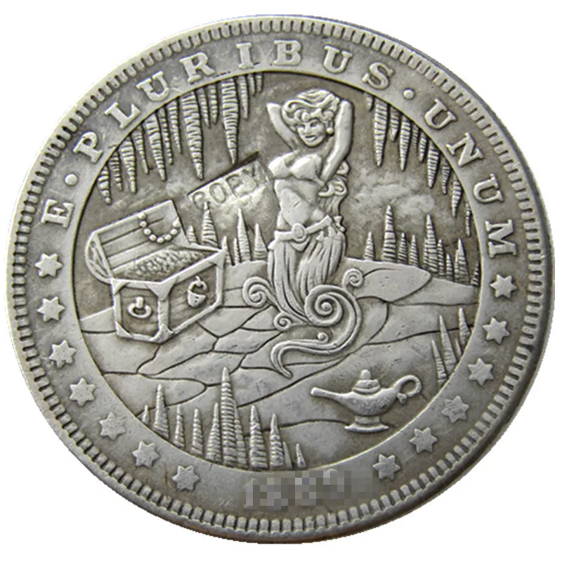

HB(10) US 1889 P-S-CC-O Morgan Dollar Silver Plated Copy Coins