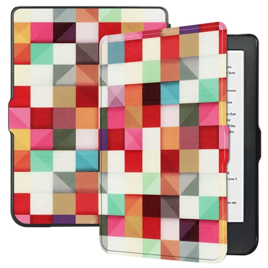 

HIPERDEAL Tablet Accessories Ultra-thin Custer Tri-Fold Smart PU Leather Case Stand Cover For Kobo Clara HD Au16