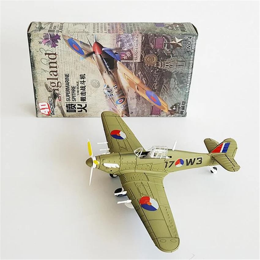 4D модель пластиковый самолет Летающая 1/48 супермарин Spitfire истребитель 4 Сборная
