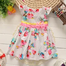 BibiCola/новое летнее платье с цветочным рисунком для маленьких девочек хлопковая одежда для маленьких девочек, bebe Famliy, одежда Детские платья детская одежда, От 0 до 4 лет