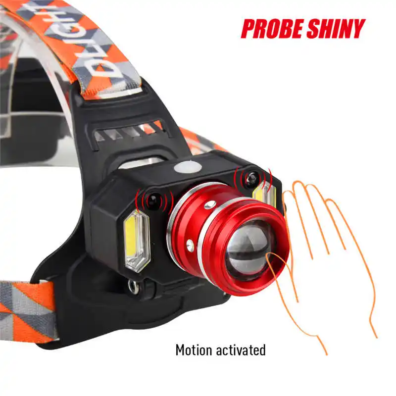 15000LM 1x XM-L T6 LED +2xCOB Rechargeable 18650 Headlamp Head Light Torch powerful led flashlight torch flashlight t6 #4A29 (6)