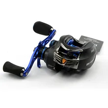 Правосторонняя левая катушка baitcasing 13B+ RB 6,3: 1 катка для воды синий спиннинг рыболовная Центробежная катушка тормоз односторонний подшипник