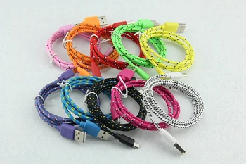 

Micro USB Cable Nylon Braided Wire Metal Plug Data Sync Charging Data Charging Cable for Samsung S7 Xiaomi Huawei HTC 500pcs/lot