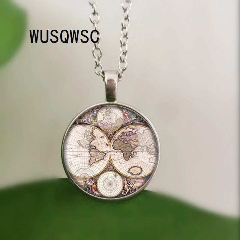 WUSQWSC новейшие стили стеклянный купол винтажное ожерелье с дизайном Глобус