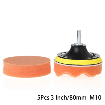 

Buffing Buffer pads Polishing Wool Metal Waxing M10 Drill Adapter 5pcs 80mm