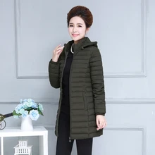 Winter Women Hooded Jacket Warm Overcoat Plus Size Parka