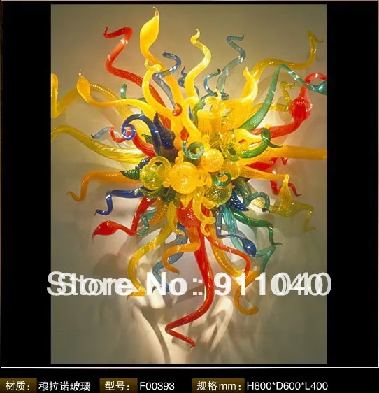 Decorative Blown Glass Wall Art Chihuly Wall Sconcesin LED Indoor Wall