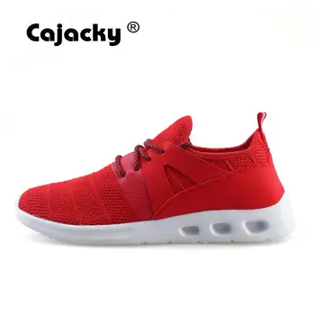 

Cajacky Brand Men Running Shoes Autumn Lightweight Jogging Sneakers Breathable Flywire Men Sport Shoes Lace Up Zapatillas Hombre