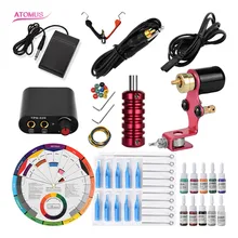 Ротационные тату-машинки, набор, татуировки, лучшие наборы, макияж, профессиональный набор для татуировок, наконечник, ротационная машинка, набор, тату, ансамбль, тату