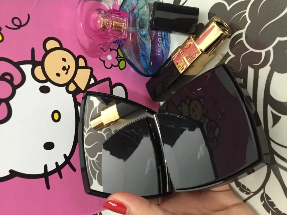  Luxury CC makeup Mirror Power Bank 5000mAh High Quality External Powerbank portable battery charger With package 