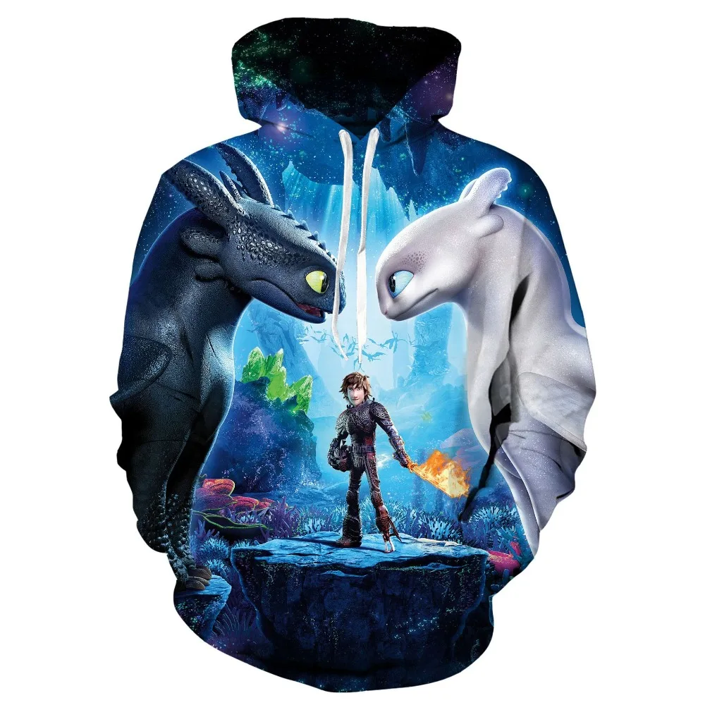 

Cosplay How to Train Your Dragon Three Costumes Hoodie Fashion Toothless Sweatshirts Pullover Hoodies Spring Tops