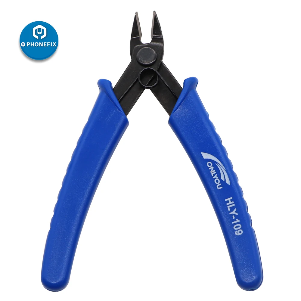 

PHONEFIX Curved Electric Cable Cutting Pliers High Carbon Steel Cutter Phone Repair Curved Nose Pliers for Wire Cut