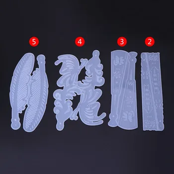 

JAVRICK Silicone Mold For DIY Fan Bookmark Making Crafts Scrapbooking Decorative Epoxy Resin