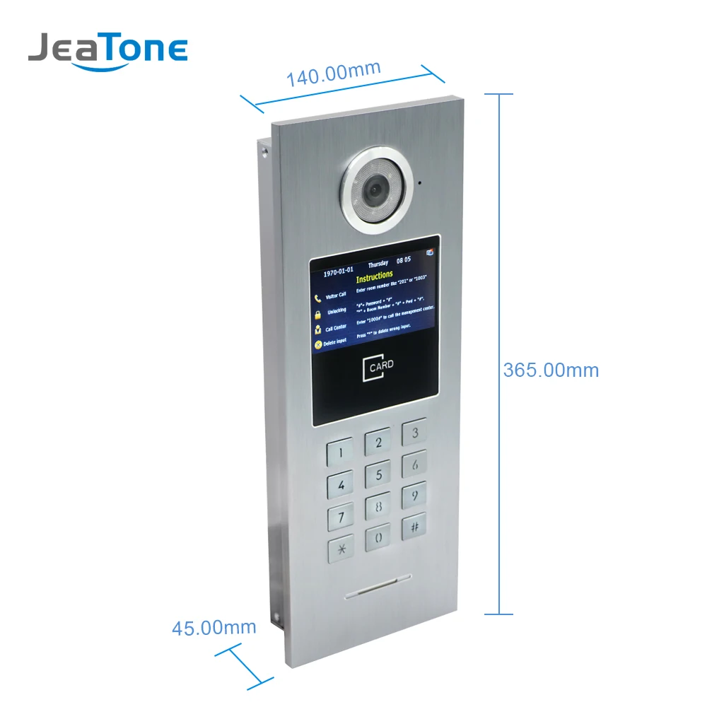 7'' WIFI IP Video Door Phone Intercom Wireless Door Bell Building Security Access Control System Touch Screen Password/IC Card