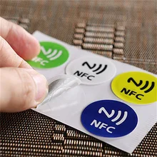Маленький NDEF Ntag213 13,56 МГц RFID смарт-карта NFC метки программируемый NFC чип слой этикетки стикер совместим со всеми NFC телефон