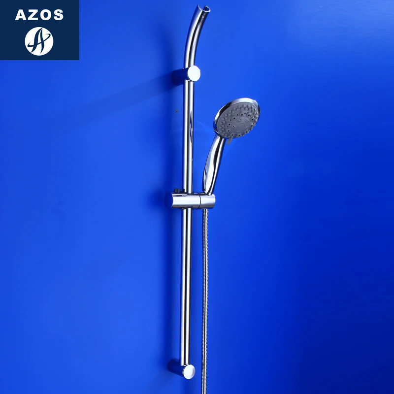 

Azos Shower Rod Brass Chrome Rise And Fall Six Functions Rotatable Bracket Shower Shower Room Round HSSJ016D