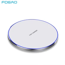 FDGAO 10 Вт Qi Быстрое беспроводное зарядное устройство для iPhone XS Max XR X 8 samsung Note 9 8 S8 S9 Plus USB телефон Беспроводная зарядная док-станция
