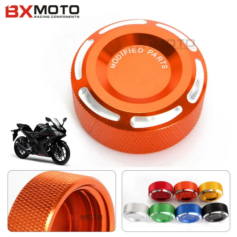 Для Yamaha YZF R3 R25 R1 R6 MT 07 09 CNC Крышка Резервуара заднего тормоза крышка аксессуары для