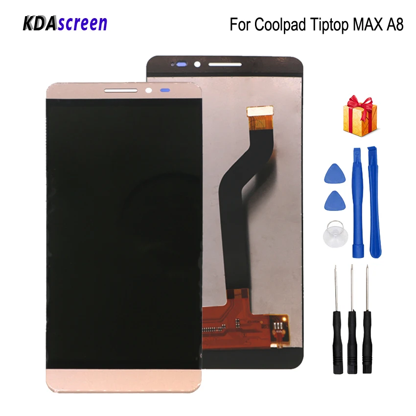 

For coolpad Tiptop MAX A8 LCD Display Touch Screen Digitizer Phone Parts For Coolpad A8-531 A8-930 A8-831 Screen LCD Free Tools