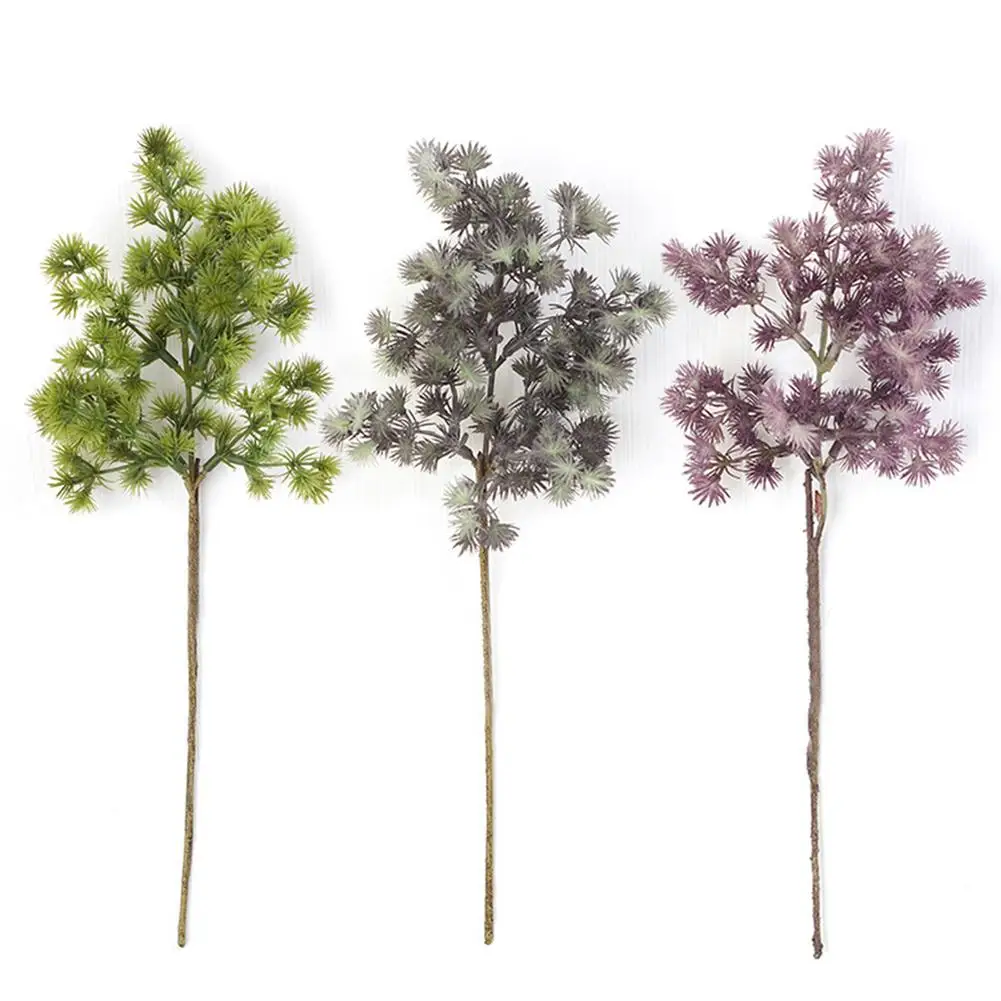 

Pine Needles Twig DIY Craft Hair Bands Decorative Artificial Flowers Simulated Plants Decoration For Wedding Parties Home Decor