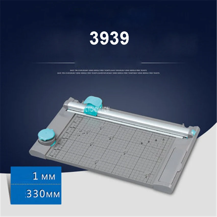 3939 متعددة الوظائف A4 دليل القاطع موجة متقطع الة قطع الورق ، قطع طول 330 مللي متر ABS ، مواد سبائك الألومنيوم مشذب الورق