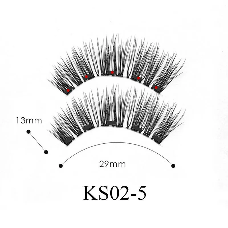 Магнитная жидкая подводка для глаз с магнитными накладными ресницами легко носить макияж набор- MS