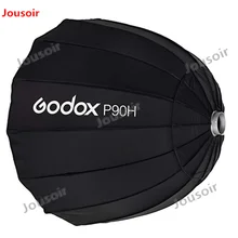 Godox Портативный P90H 90 см глубоко параболический Softbox Bowens крепление Studio вспышка Speedlite отражатель фотостудия Softbox CD50