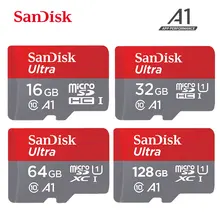 SanDisk Ultra A1 карты памяти MicroSD 200 ГБ 128 ГБ 64 ГБ 32 ГБ 16 ГБ MicroSDHC/SDXC UHS-Я 98 МБ/с. карты памяти Micro SD картао де memoria
