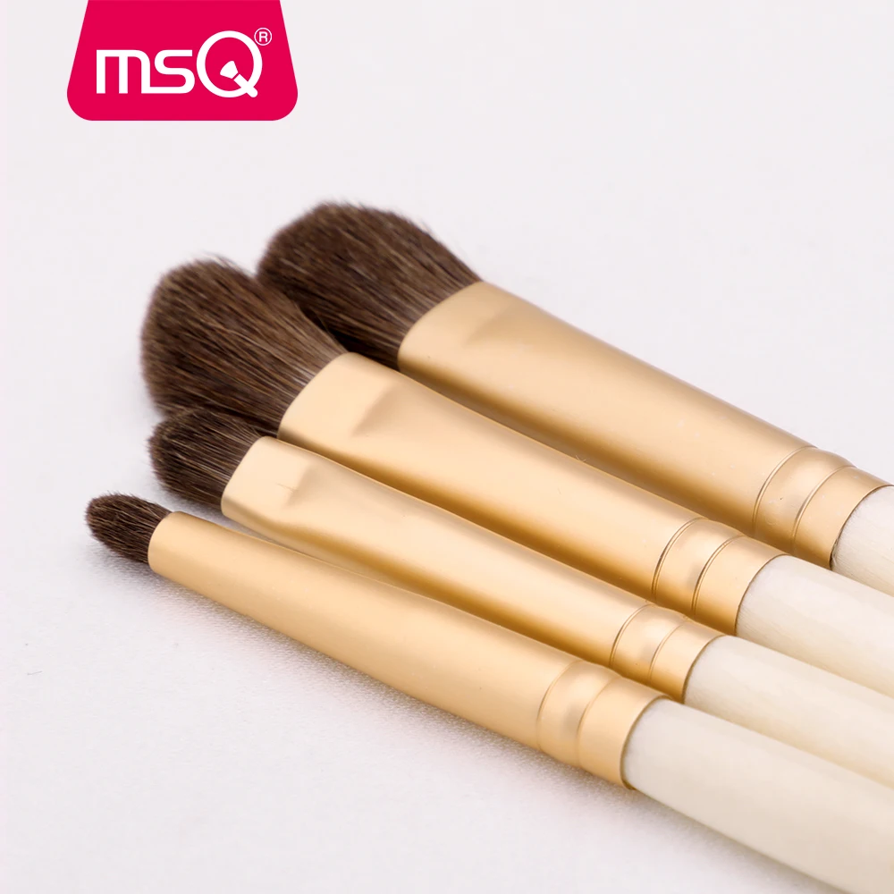 MSQ Makeup Brushes Sets Eye Shadow Eyeborow Concealer Nose Eyes Make Up Brush Set Luxury Beauty Tools Horse/Goat Hair Gold Tube MSQ Makeup Brushes Sets Eye Shadow Eyeborow Concealer Nose Eyes Make Up Brush Set Luxury Beauty Tools Horse/Goat Hair Gold Tube