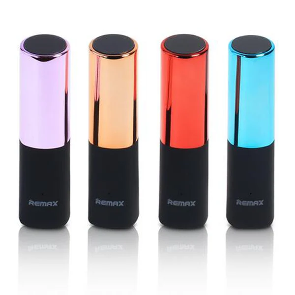 New lipstick style smart power bank 2400mah universal external battery pack portable emergency backup power with retail package