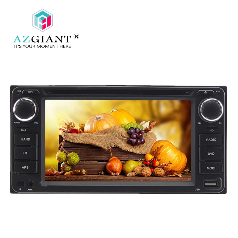 AZGIANT автомобильный MP4 MP5 плеер 2 Din Автомобильный dvd-плеер на основе Android стерео радио головное устройство для Toyota Corolla Camry RAV4 Prado Hilux