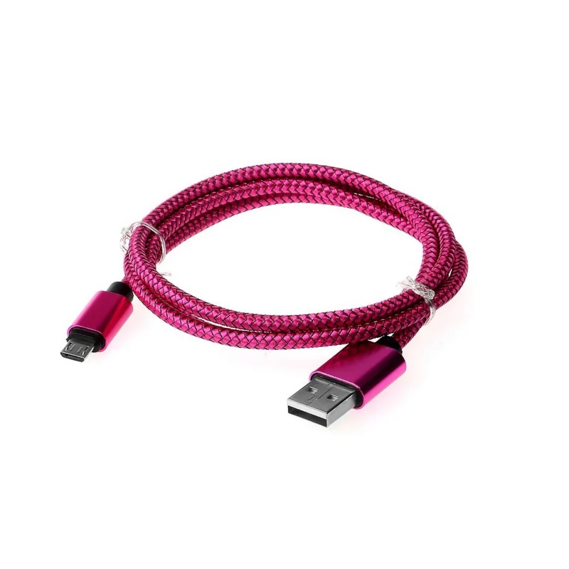 Micro USB кабель для быстрой зарядки и синхронизации данных для samsung J3/J5/J7 samsung S10 S8 S9 A30 A50 A70 Tpye C зарядный кабель для передачи данных - Тип штекера: rose red