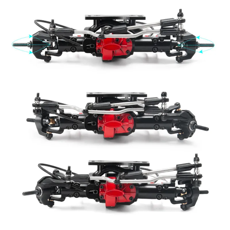 Essieu Avant/Arrière Aluminium pour RC Crawler 1/10 D90 TF2