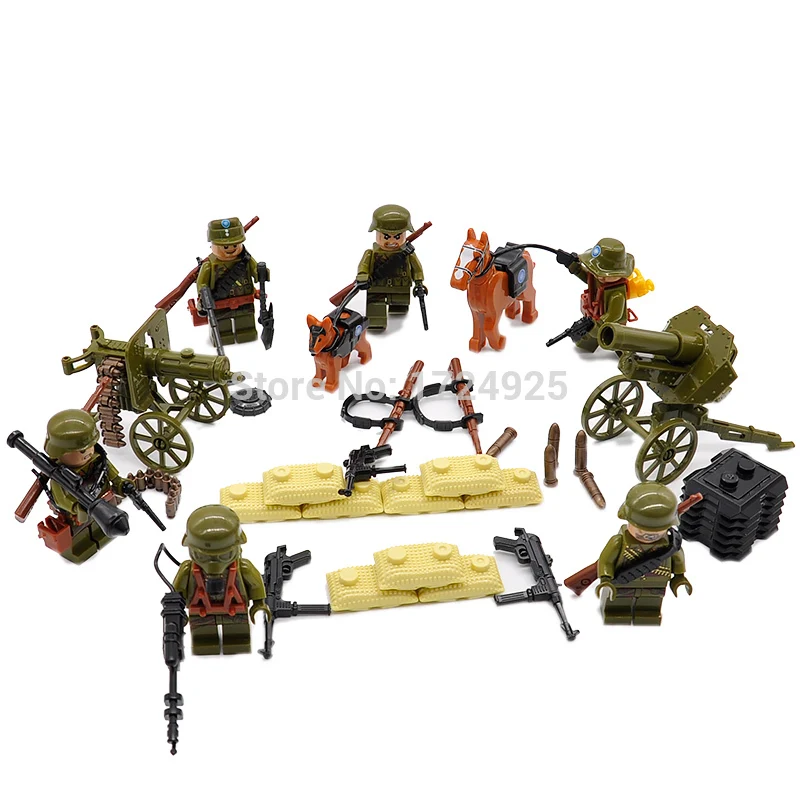 

Police SWAT Military Figure Weapon Marine Corps Army Soldiers Special Forces Building Blocks Sets Toys