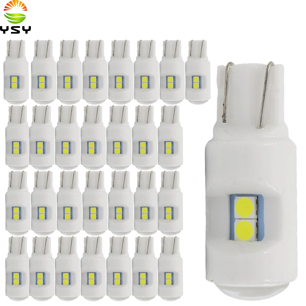 Керамическая Светодиодная лампа для салона автомобиля YSY 30X T10 3030 6SMD W5W 168 боковой