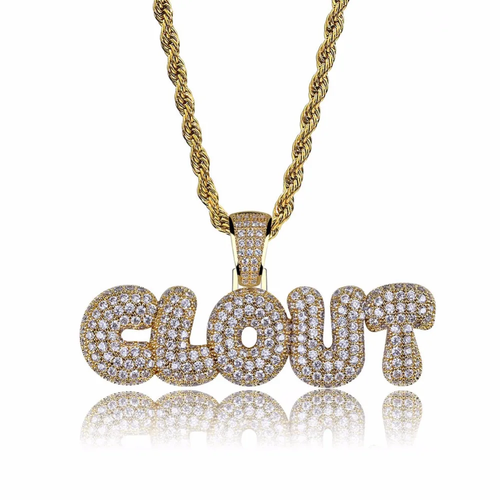 

Custom wholesale male cross CLOUT stitching pendant necklace hip hop jewelry drop shipping APK3117