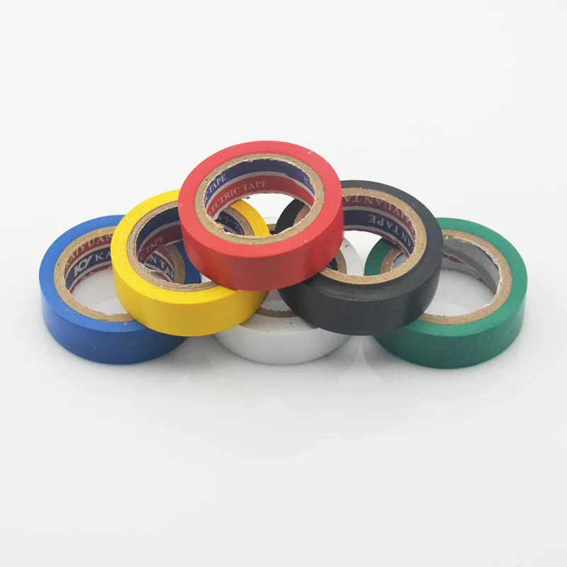 

1 roll color random Electrical insulating tape adhesive tape 17MM flame retardant PVC electric tape width is about 12M