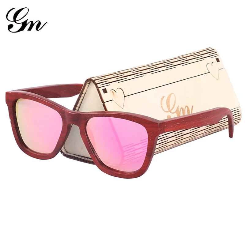 

G M 2018, it is a new material, rosewood, various colored polarized sunglasses, men and women's bamboo and wooden sunglasses