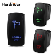 Waterproof Car Switches 12v 24V On Off Button Rocker Toggle Switch Led Light Car Boat 50x green power switch rleil rl2 p waterproof ip65 on off boat car rocker switch