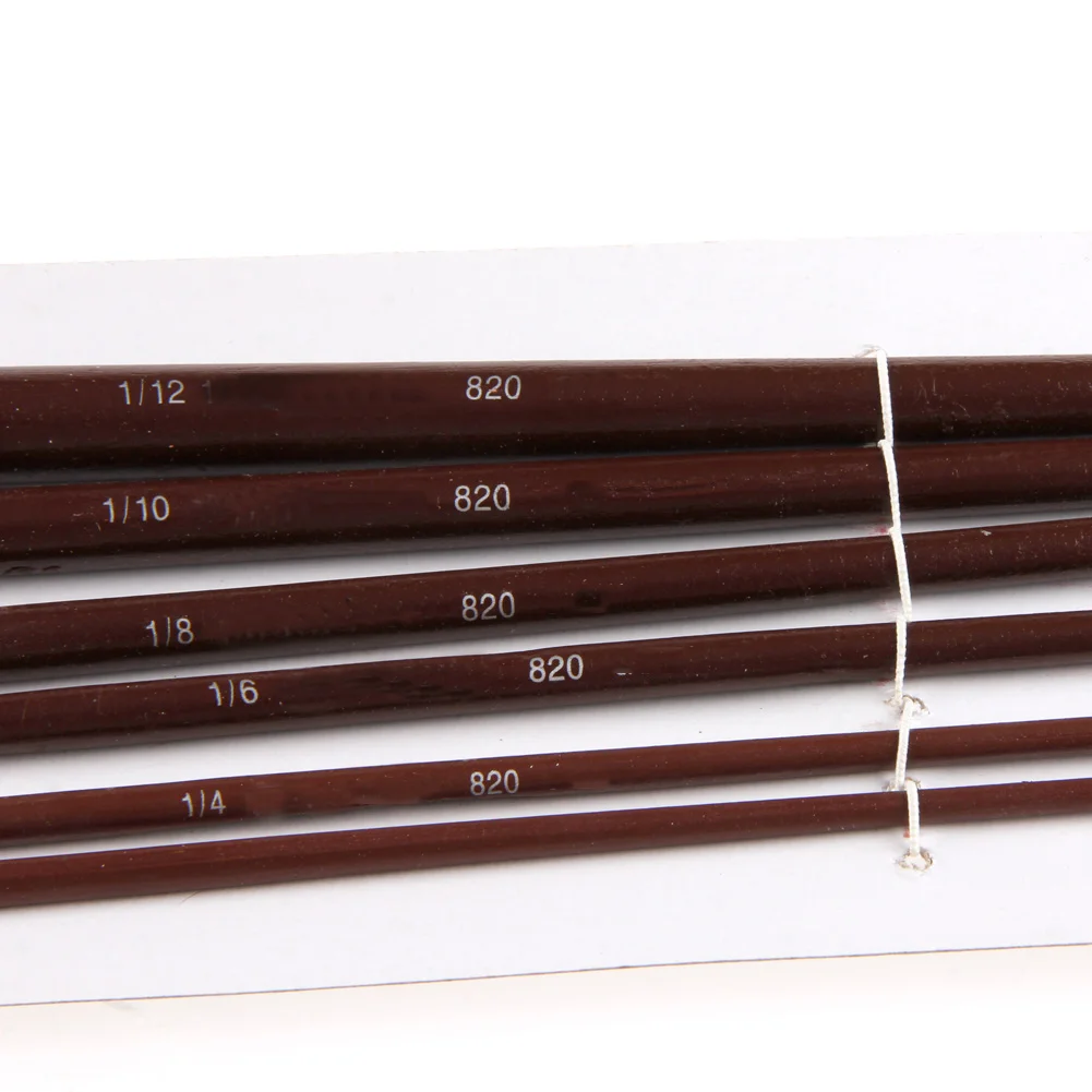 

6Pcs Nylon Acrylic Oil Paint Gouache Brushes For Artist Supplies Watercolor Set