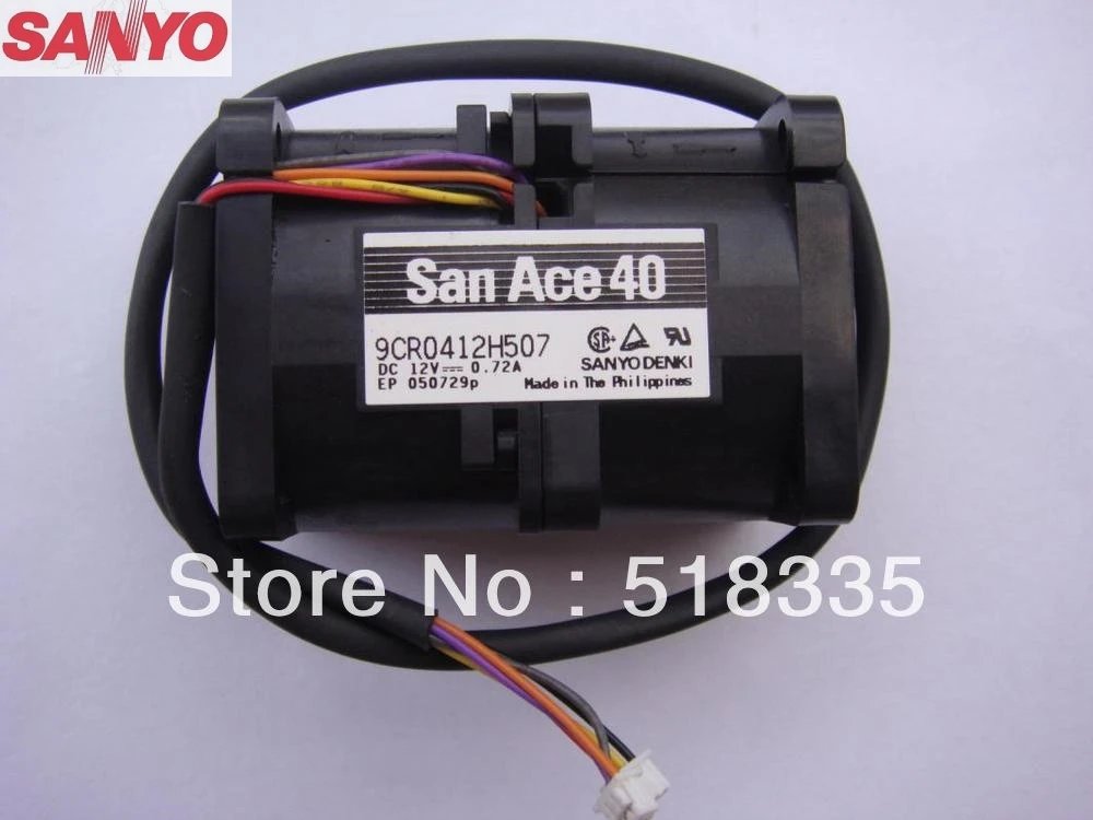 Вентилятор охлаждения с двойным двигателем для Sanyo 40*40*56 мм 40 4056 9CR0412H507 12 В 0 72a|cooling