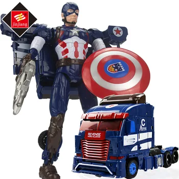 Marvel Anime Peripheral Toys Avenger Robot Plastic Model Car 24cm Captain America Deformation Truck for Children
Marvel Anime Peripheral Toys Avenger Robot Plastic Model Car 24cm Captain America Deformation Truck for Children