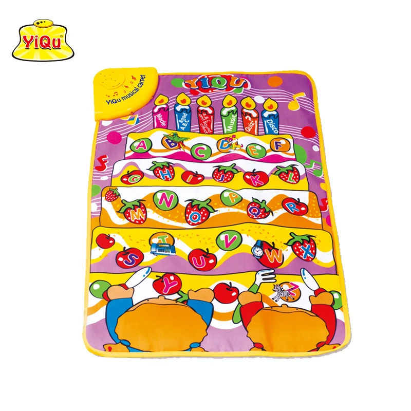 YIQU Fruit Music Game Mats Touch Type Electronic Mat Multifunction Baby